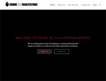 Tablet Screenshot of crudeoilfacilitators.com